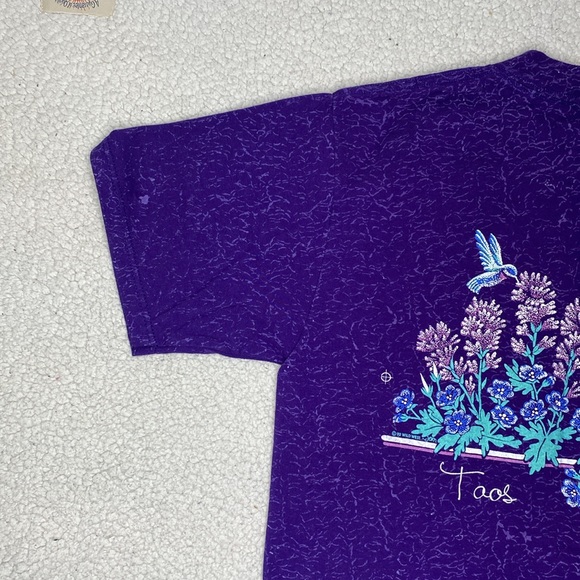 1992 Glacier National Park Floral T-Shirt: Size Medium - Picture 9 of 11